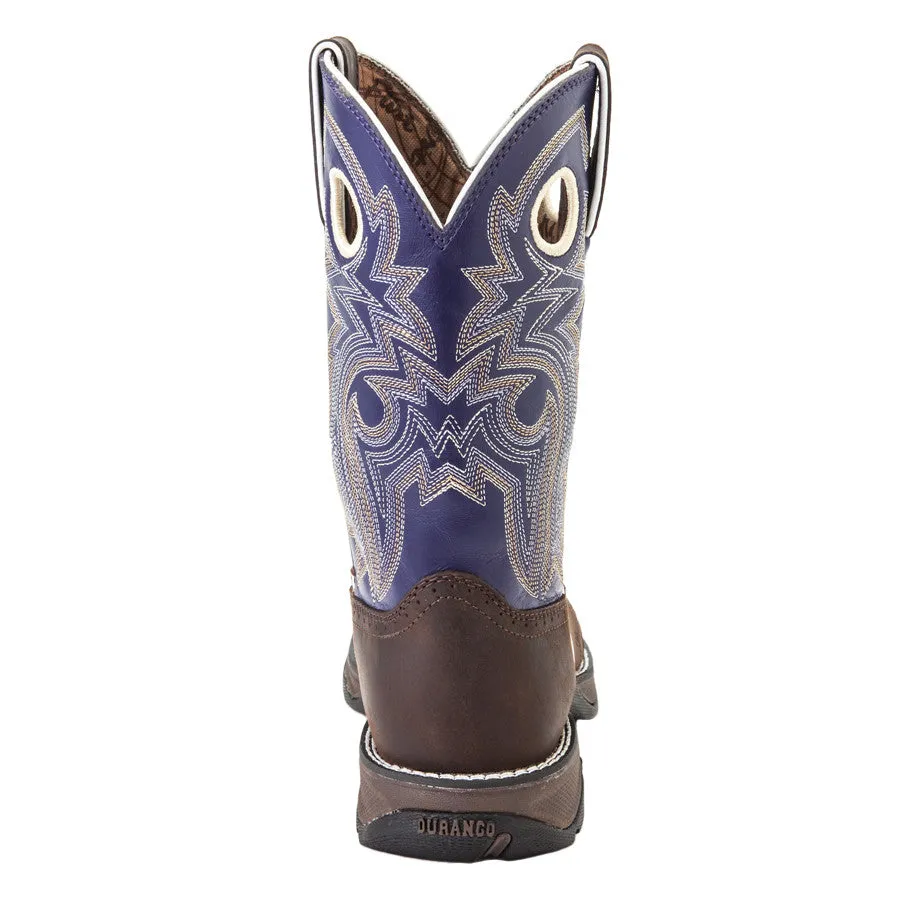 Durango Women's Rebel Purple and Brown Square Toe Boot sold by Western Edge product image thumbnail 3