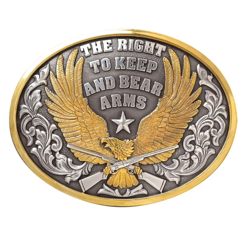 Nocona Oval Bear Arms Buckle made by Nocona