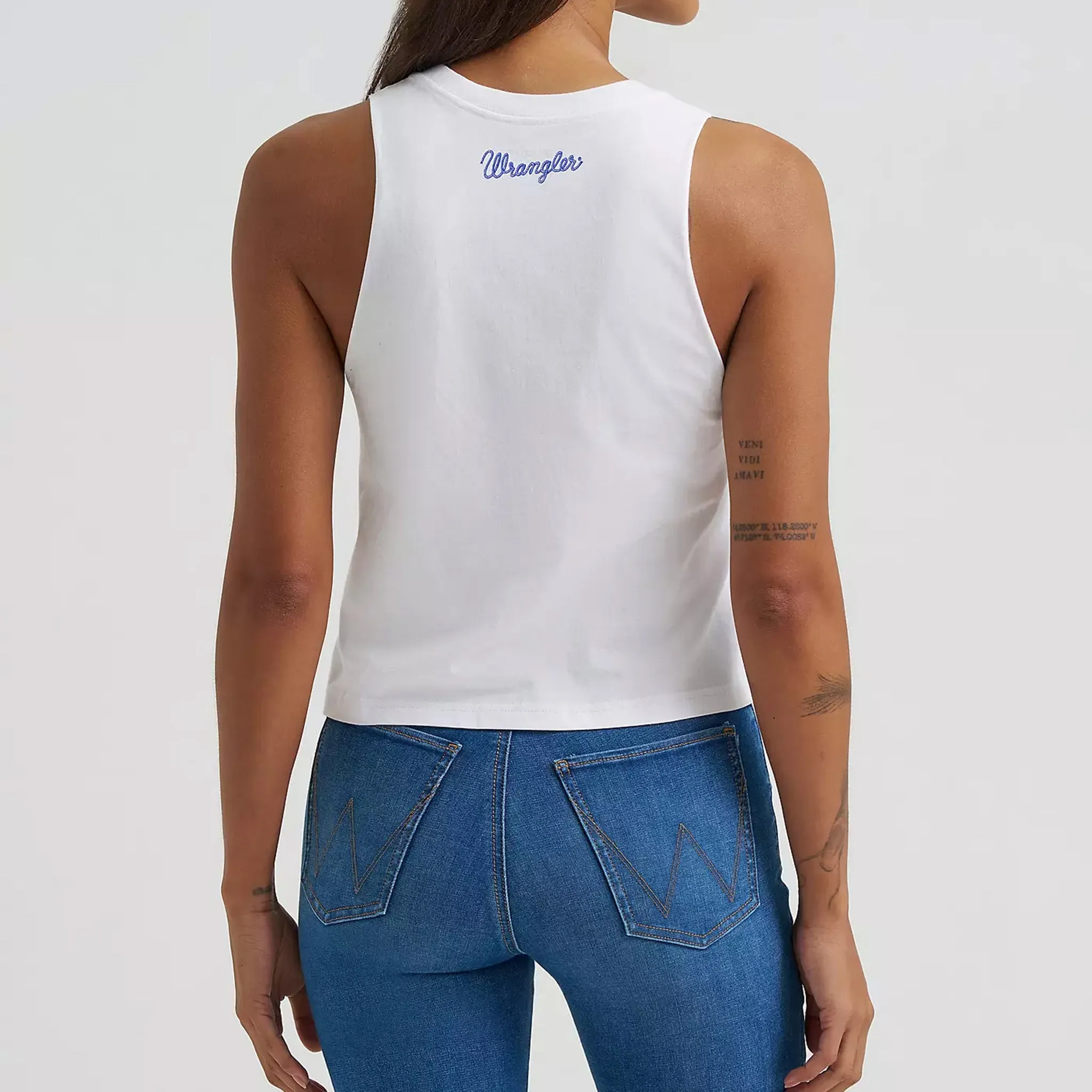 Wrangler Women's Happy Birthday America Tank Top sold by Western Edge product image thumbnail 2