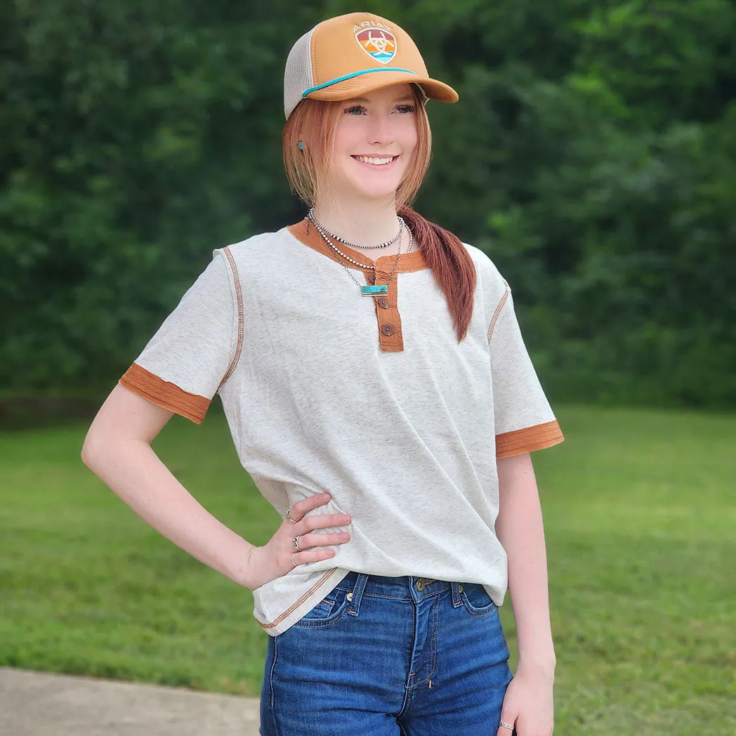 Brown & Grey Tee sold by Western Edge product image thumbnail 2