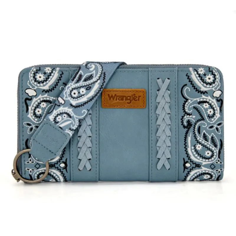 Wrangler Jean Paisley Bandana Wallet made by Wrangler