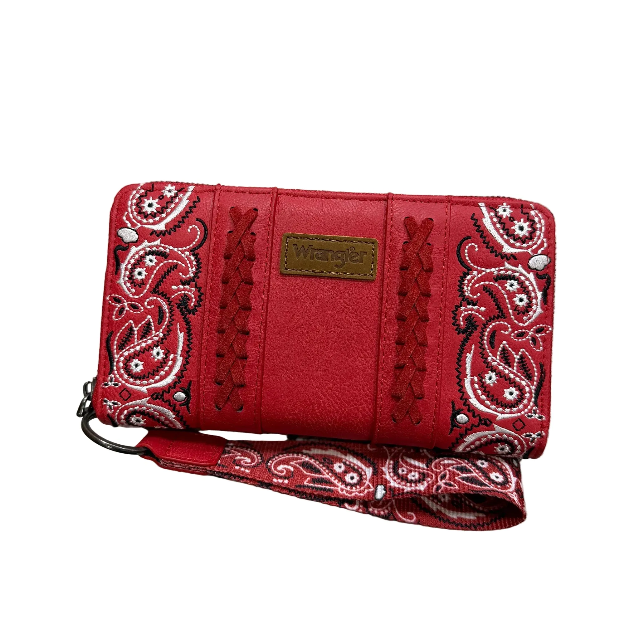 Wrangler Red Paisley Bandana Wallet sold by Western Edge