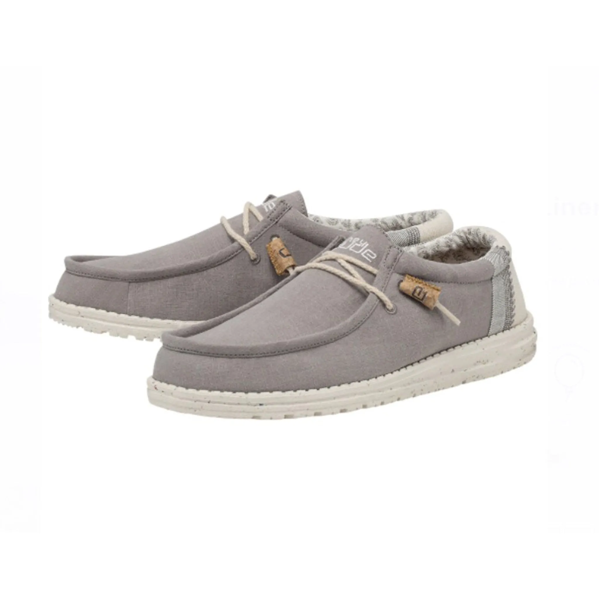 Hey Dude Men's Wally Linen Natural Grey Casual Shoe sold by Western Edge product image thumbnail 2