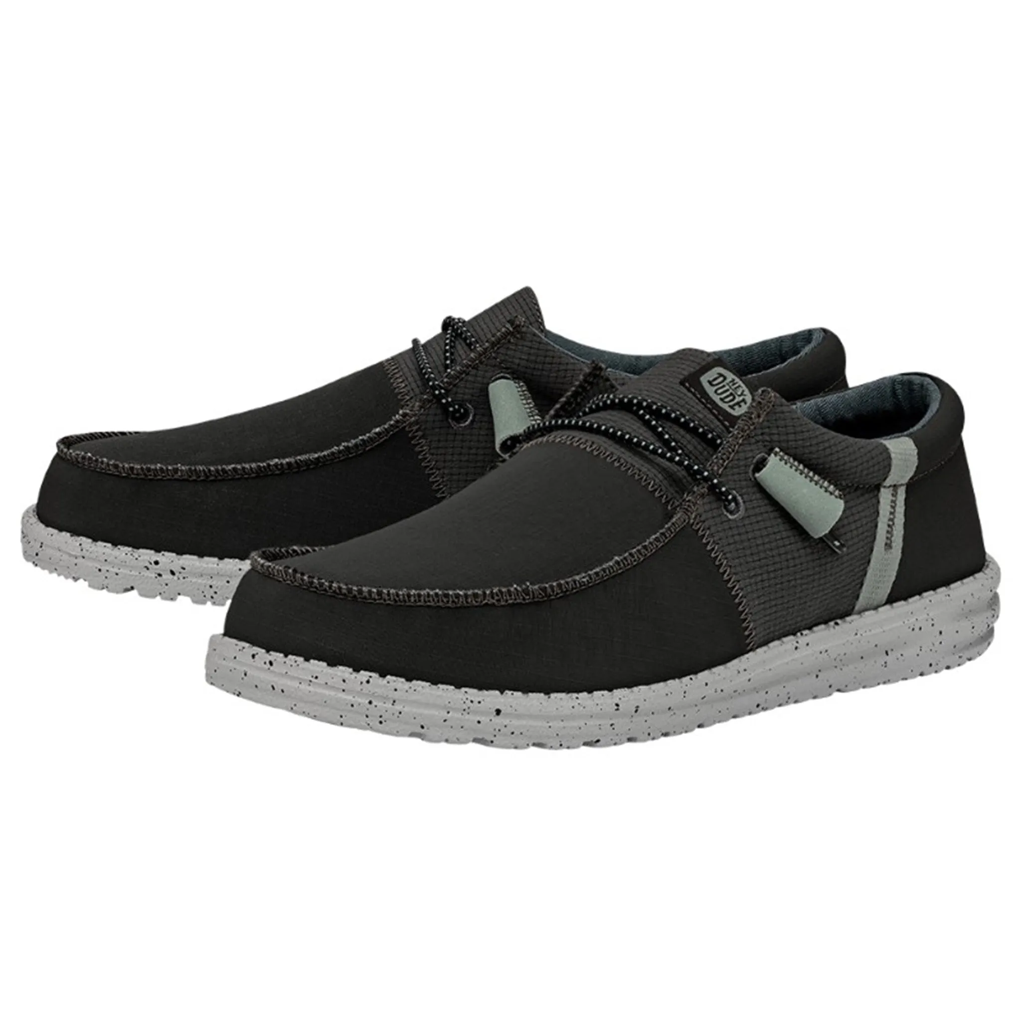 Hey Dude Men's Wally Tri Nylon Trailhead Charcoal sold by Western Edge