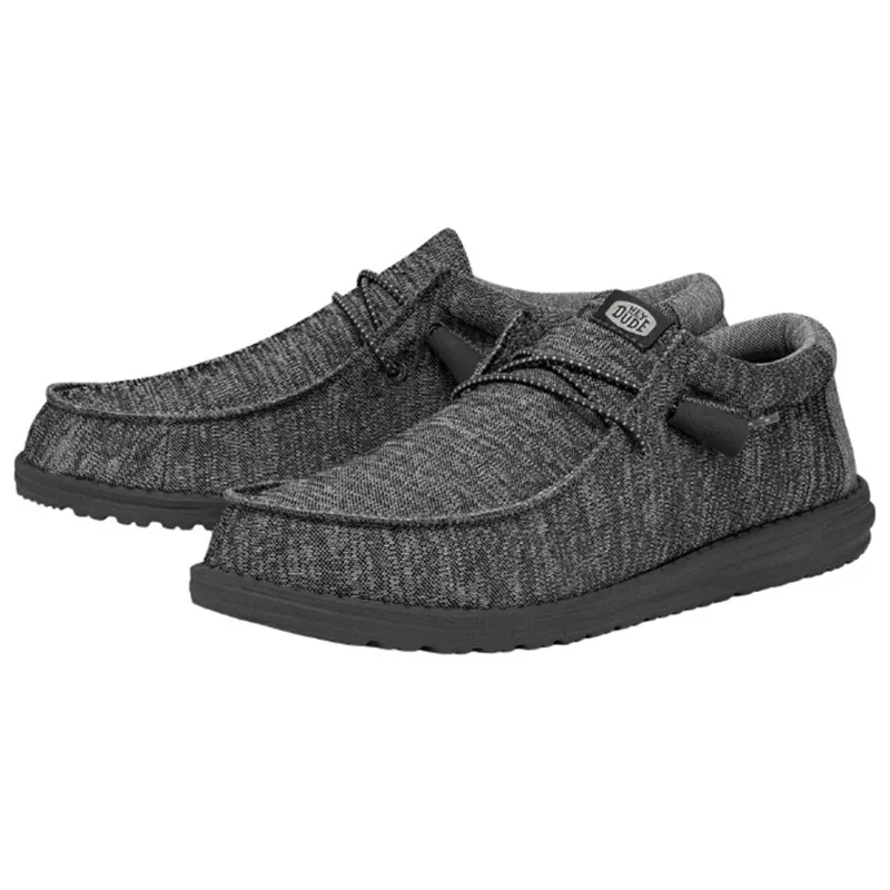 Hey Dude Men's Wally Sport Knit Charcoal made by Hey Dude