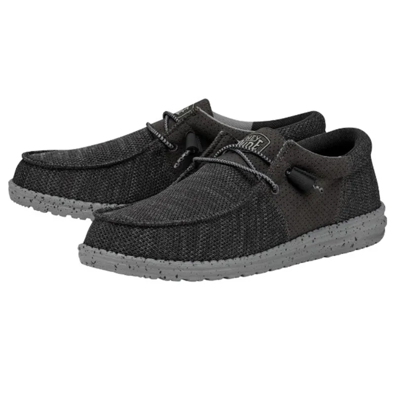Hey Dude Men's Wally Tri Charcoal made by Hey Dude