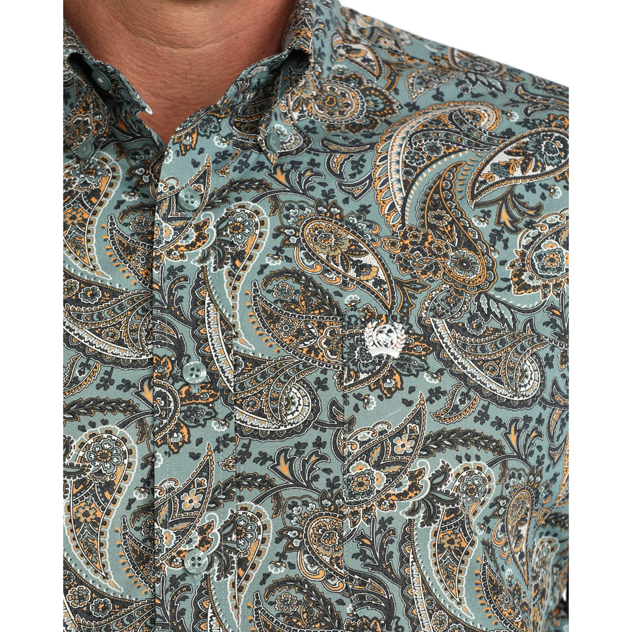 Cinch Men's Blue Paisley Shirt sold by Western Edge product image thumbnail 3
