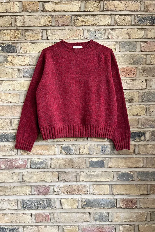 Ada Donegal Style Sweater Claret Red sold by ELWIN
