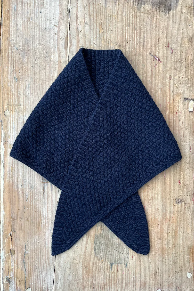 Triangle Scarf Lambswool Navy sold by ELWIN product image thumbnail 2