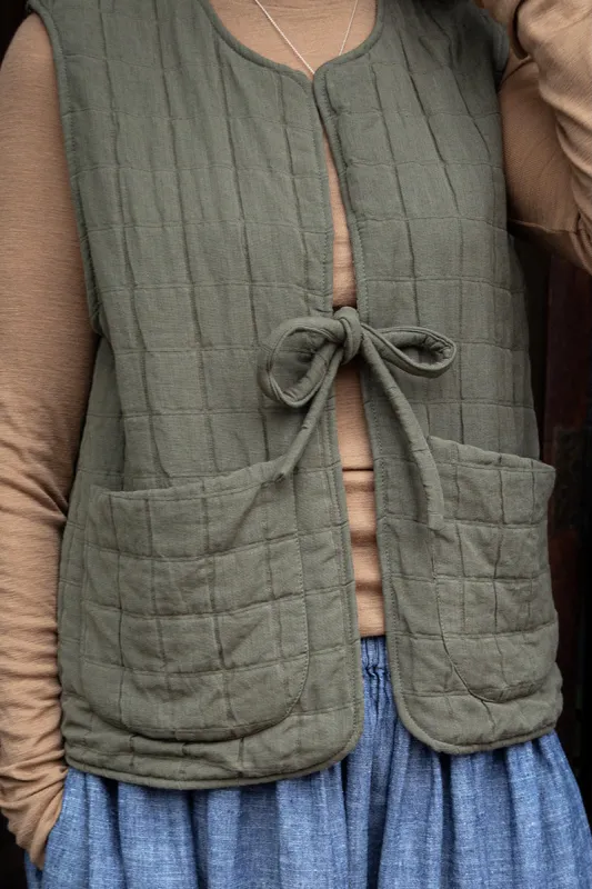 Amy Gilet Green sold by ELWIN