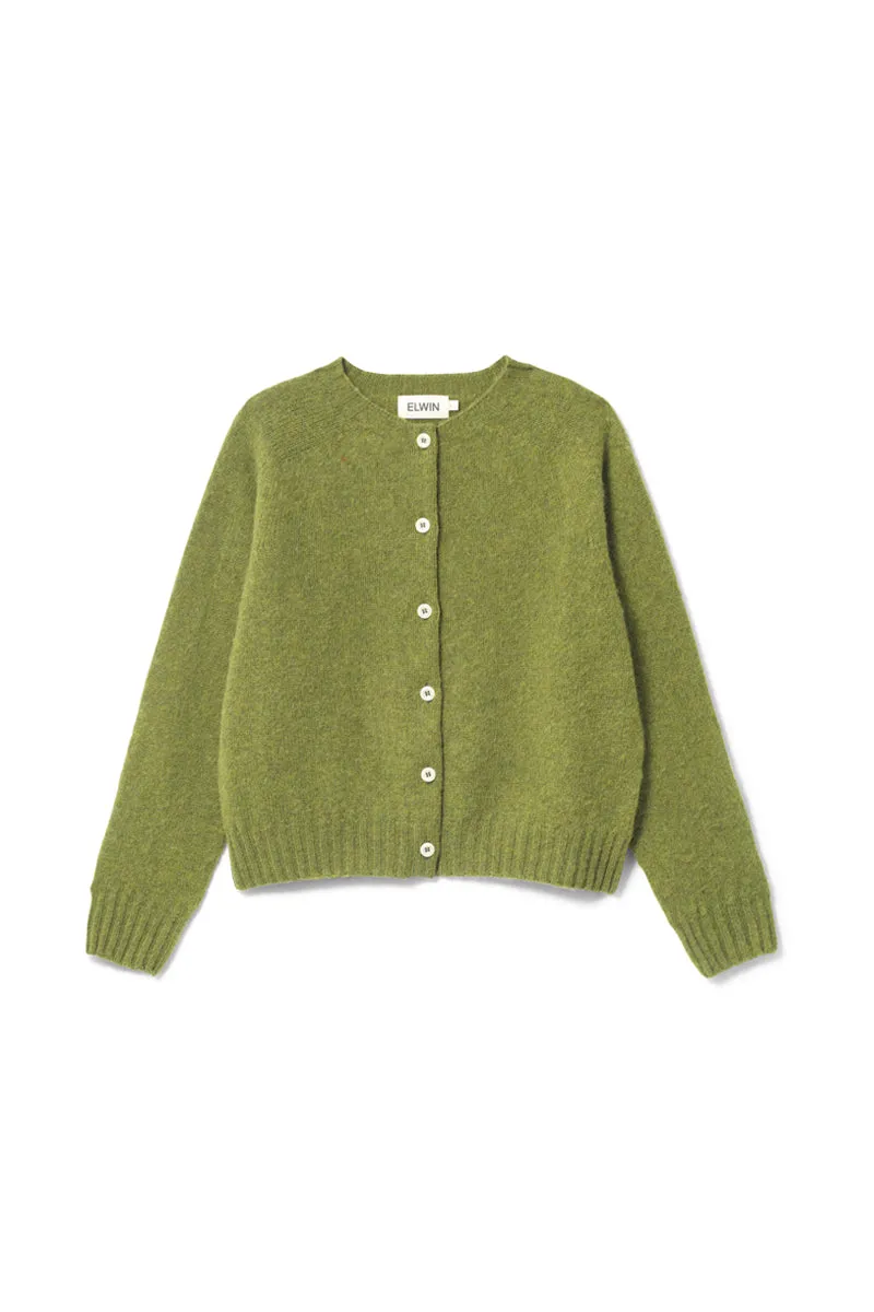 Ada Lambswool Cardigan Moss Green sold by ELWIN product image thumbnail 2