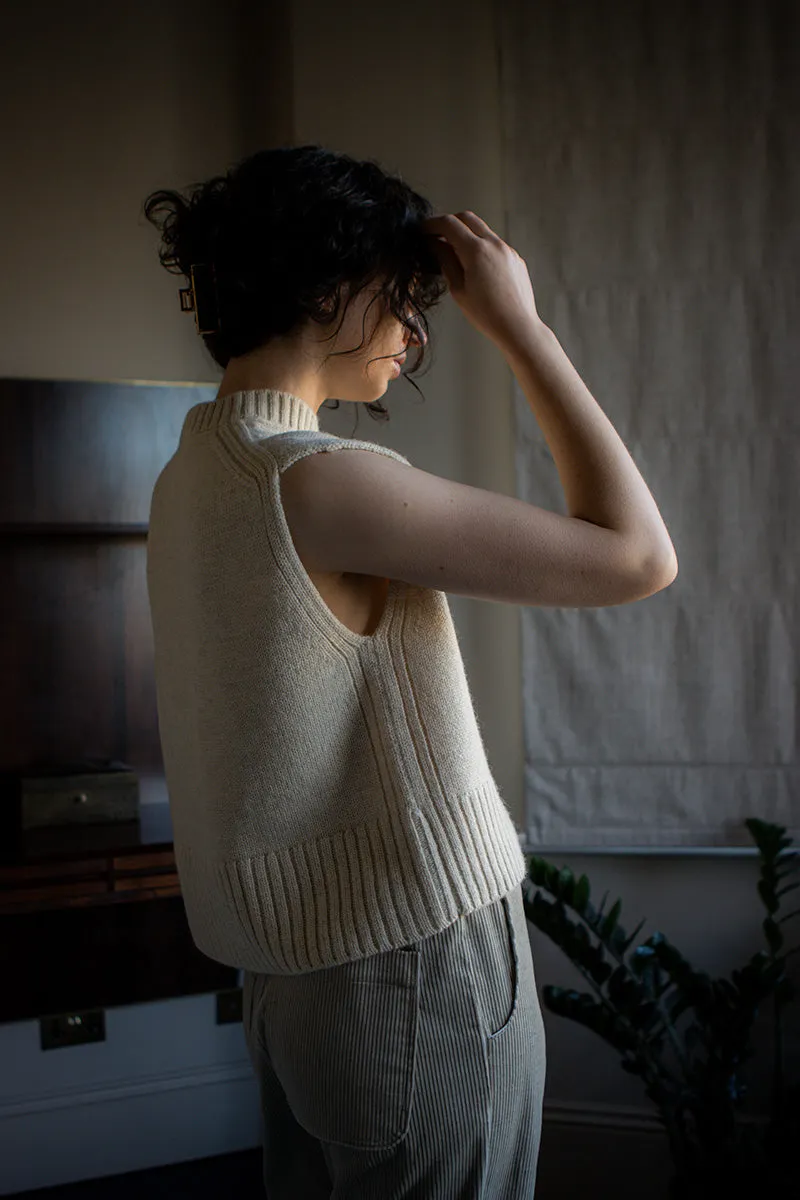 Raye British Wool V Neck Vest Red sold by ELWIN product image thumbnail 3