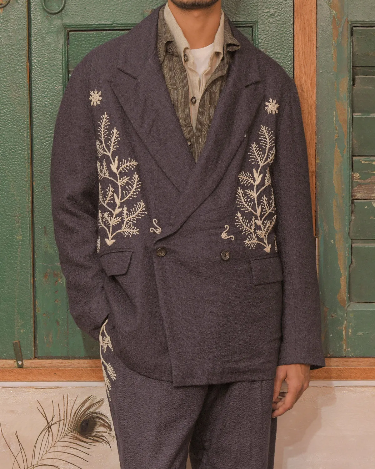 DOUBLE BREASTED BLAZER sold by Kartik Research product image thumbnail 3