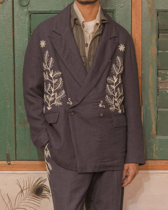 DOUBLE BREASTED BLAZER made by Kartik Research