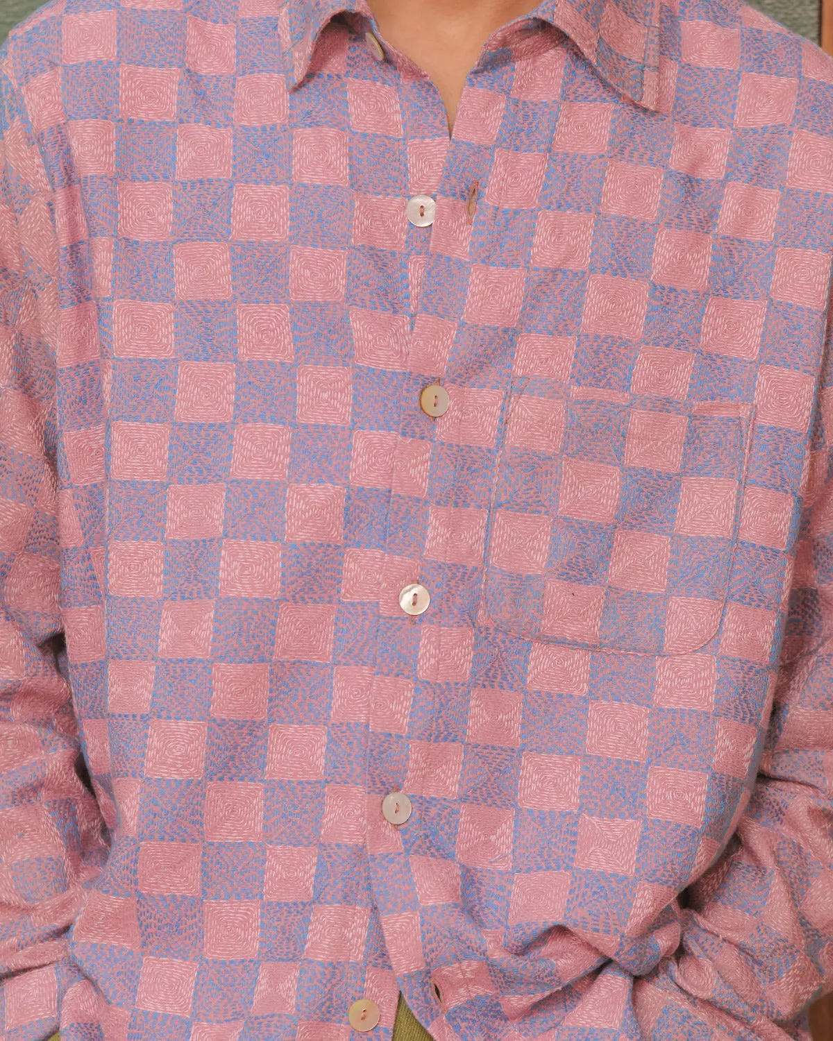 KANTHA CHECK BOX SHIRT sold by Kartik Research product image thumbnail 3
