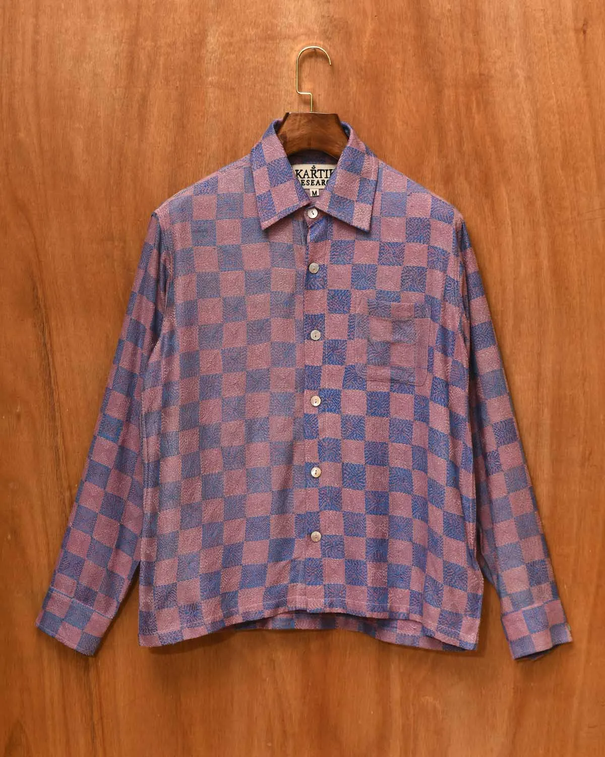 KANTHA CHECK BOX SHIRT sold by Kartik Research product image thumbnail 4