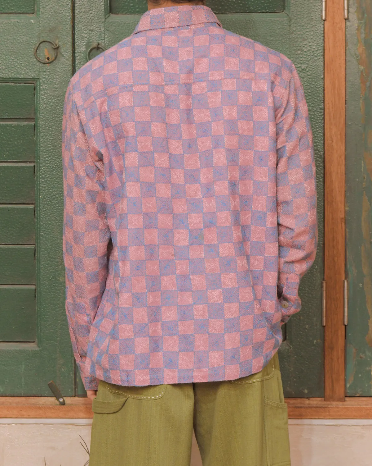 KANTHA CHECK BOX SHIRT sold by Kartik Research product image thumbnail 2