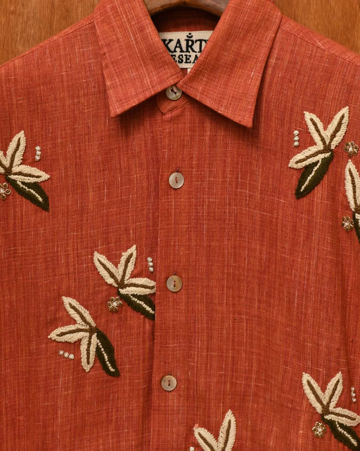 RED FLORAL BOX SHIRT sold by Kartik Research product image thumbnail 2
