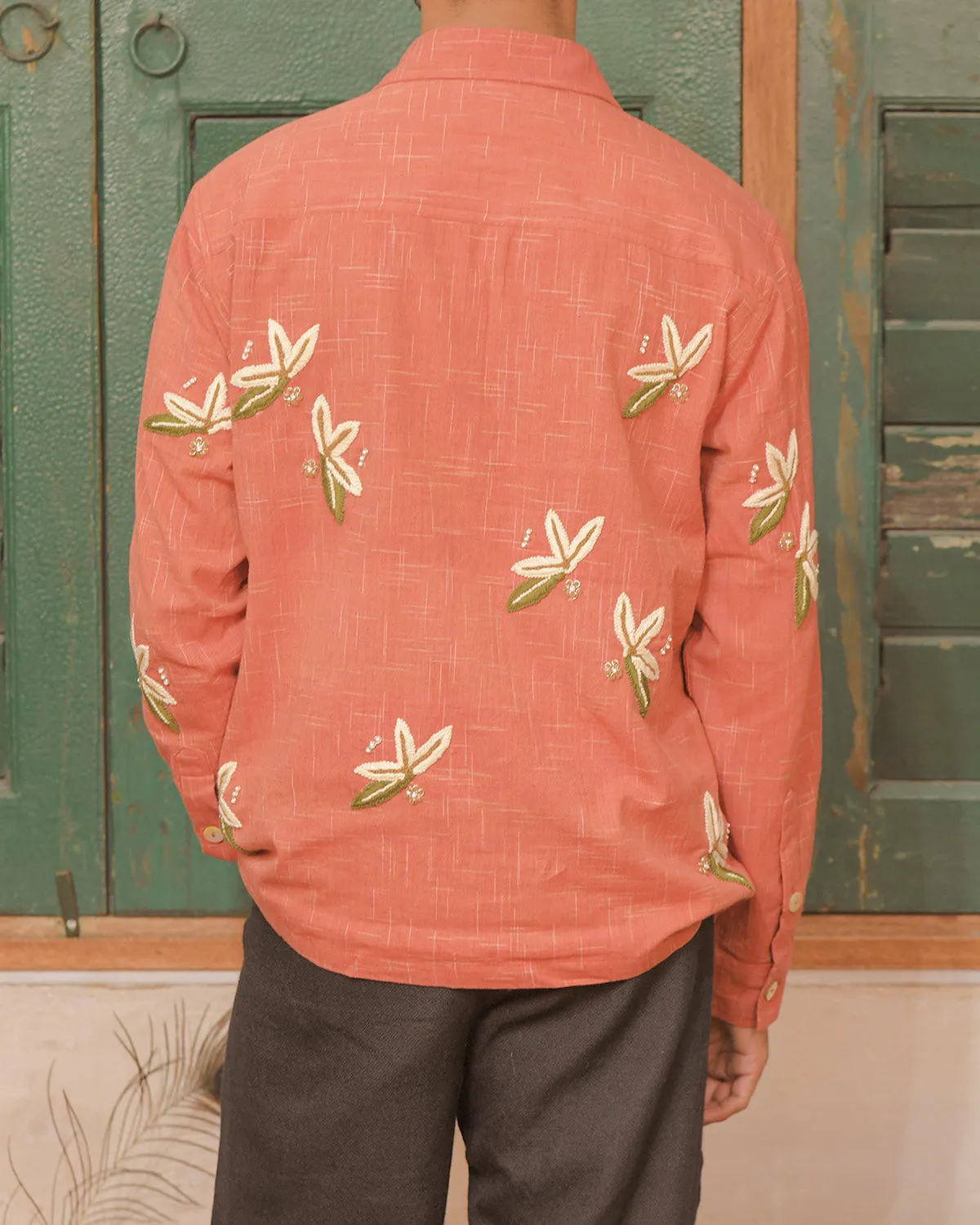 RED FLORAL BOX SHIRT sold by Kartik Research product image thumbnail 4