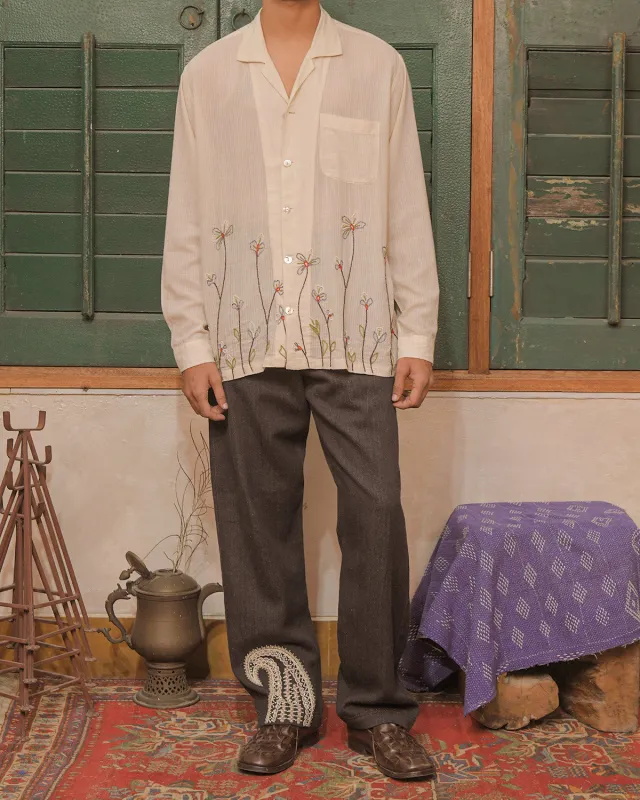HAND BEADED SHIRT made by Kartik Research