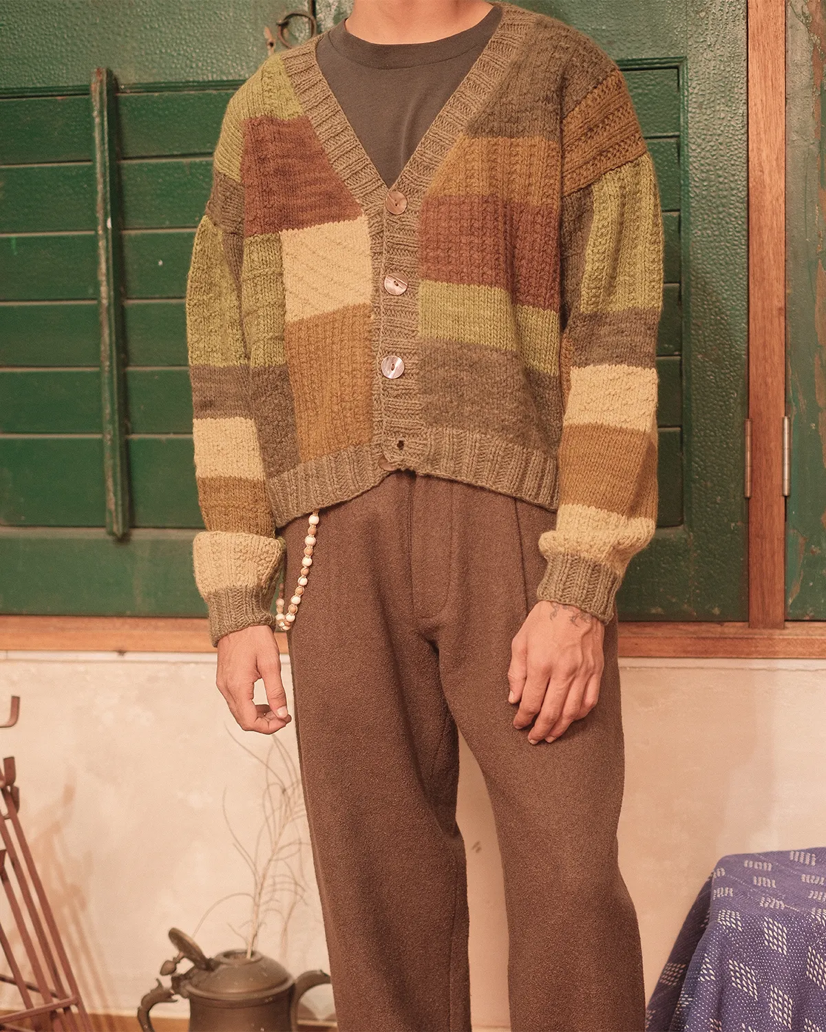 PATCHWORK CARDIGAN sold by Kartik Research