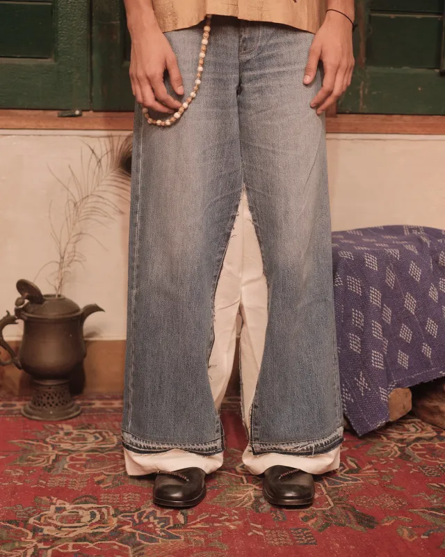 UPCYCELD DENIM TROUSER sold by Kartik Research