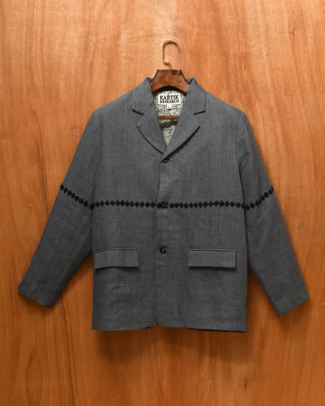 HANDWOVEN LINEN BLAZER sold by Kartik Research