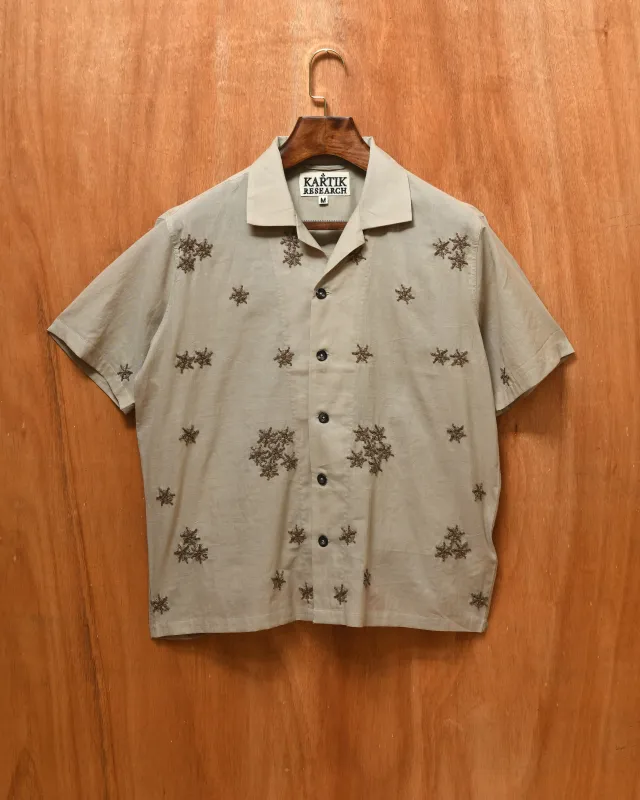 HAND EMBROIDERED CAMP SHIRT sold by Kartik Research