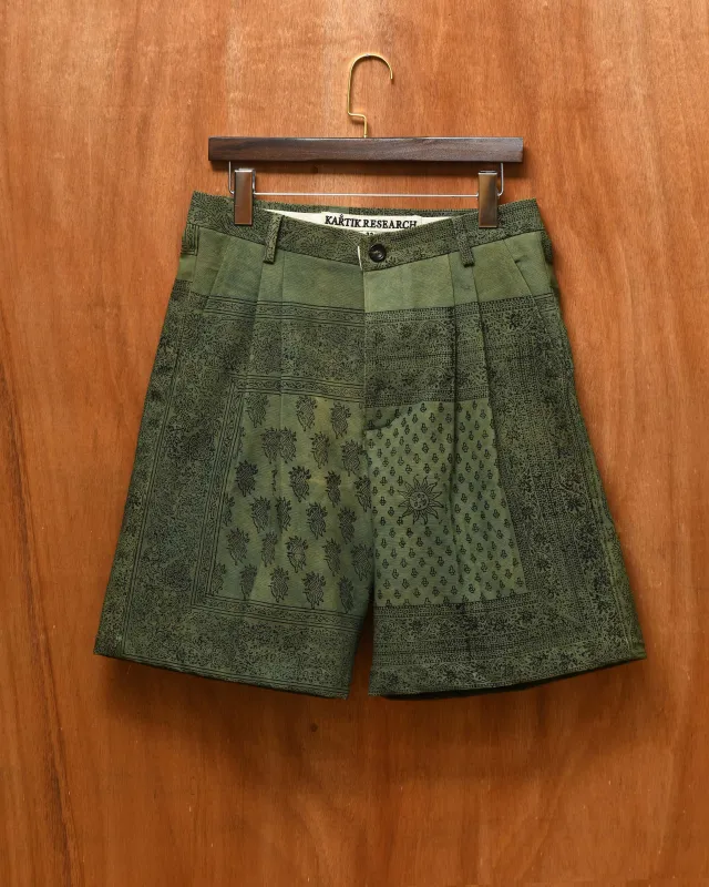 DOUBLE PLEAT SHORTS sold by Kartik Research