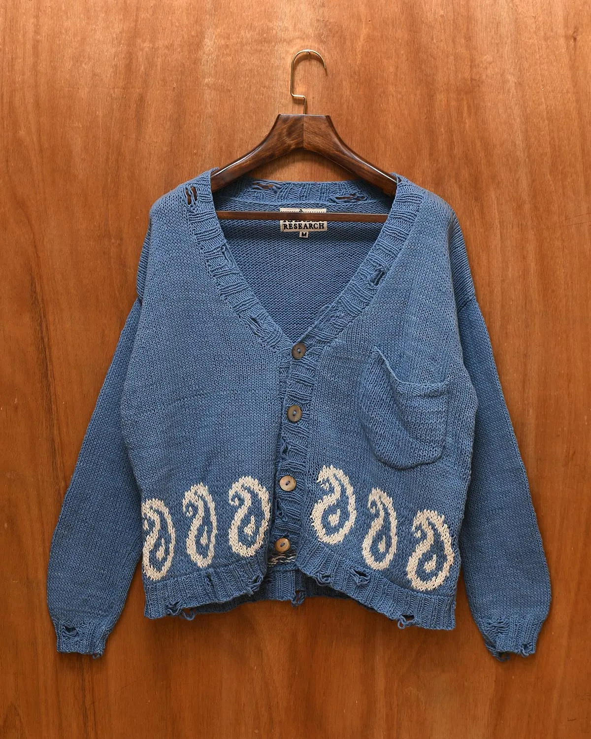 INDIGO PAISLEY CARDIGAN sold by Kartik Research
