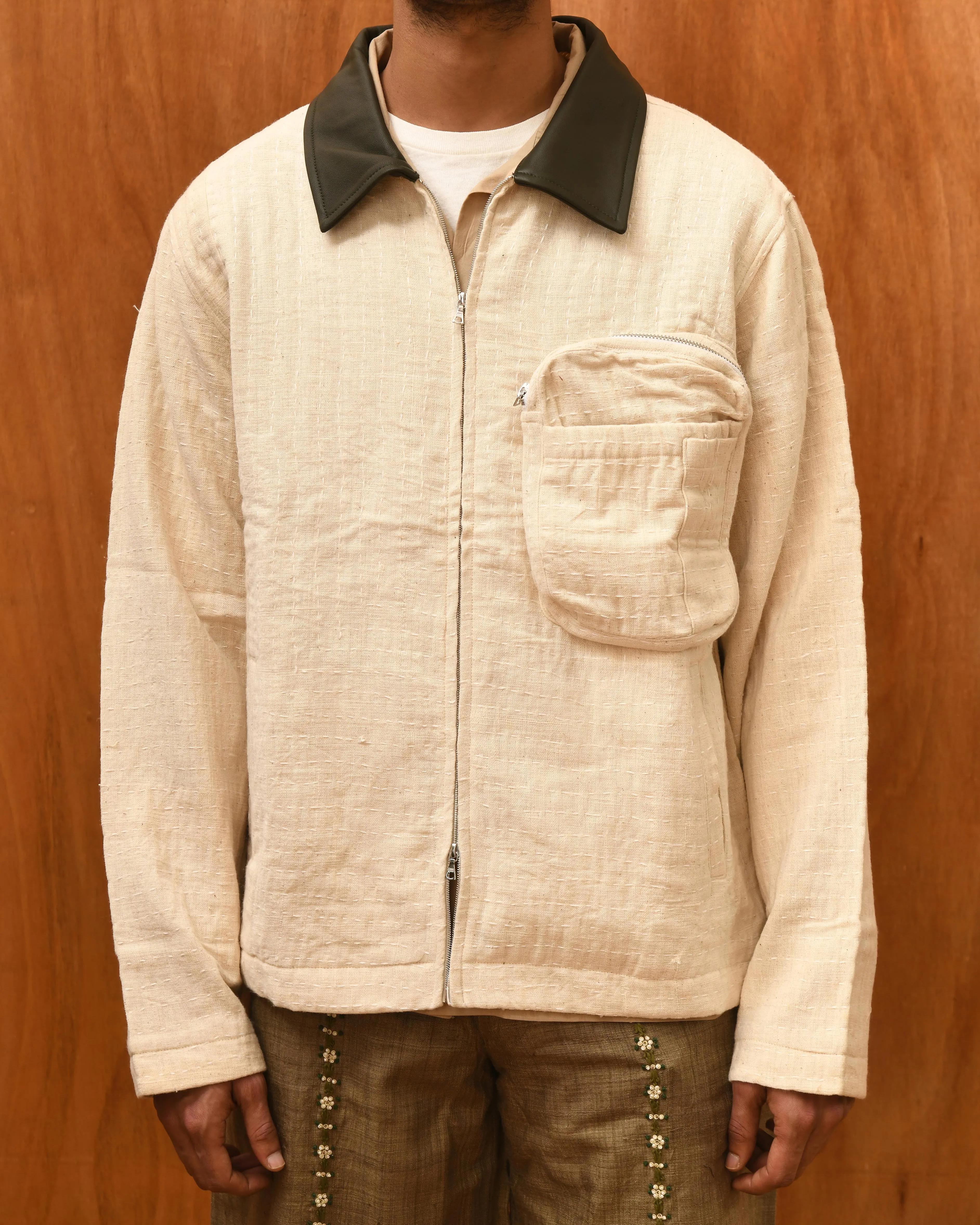 ECRU KANTHA JACKET sold by Kartik Research product image thumbnail 2