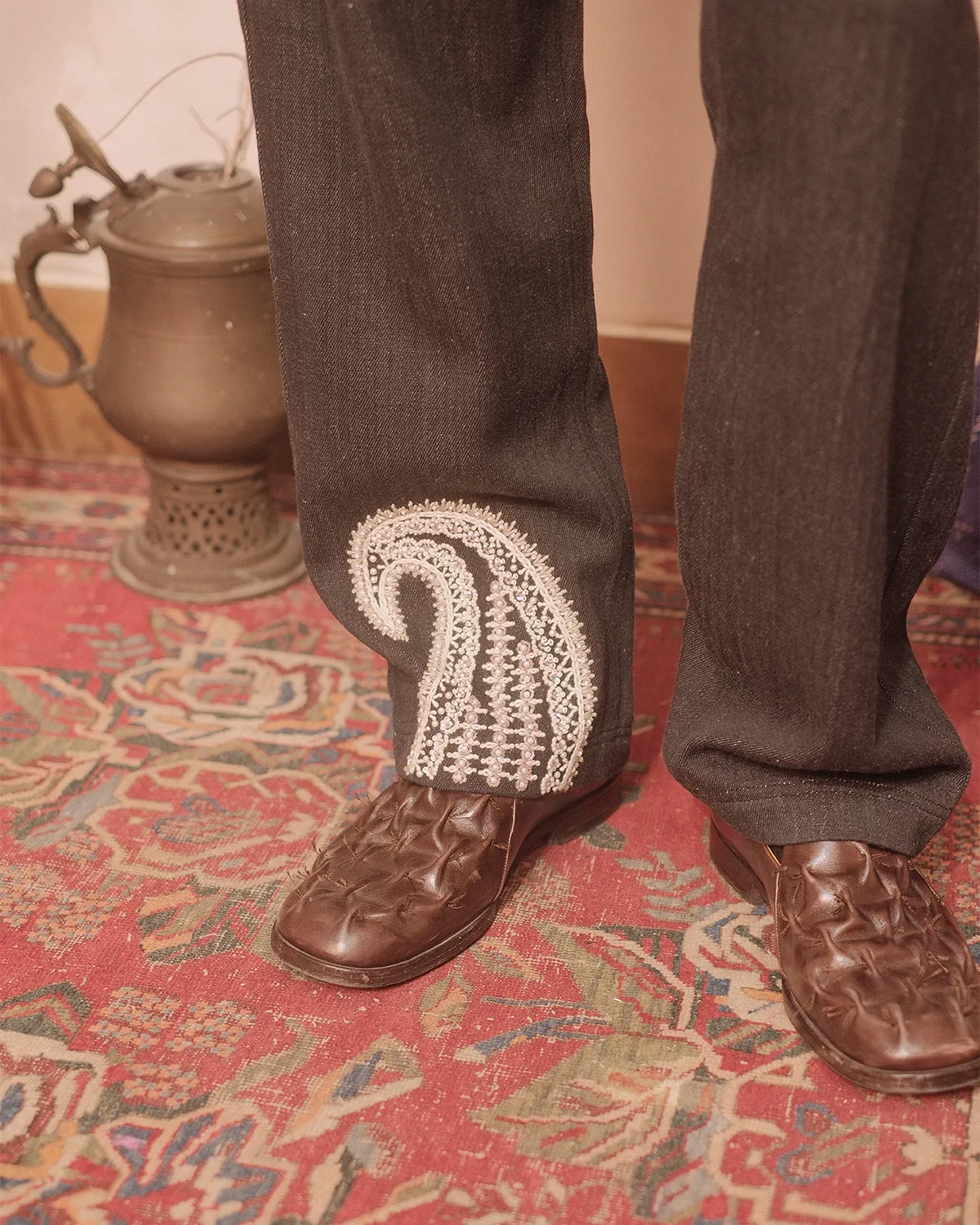 CHIKANKARI TROUSER sold by Kartik Research product image thumbnail 3