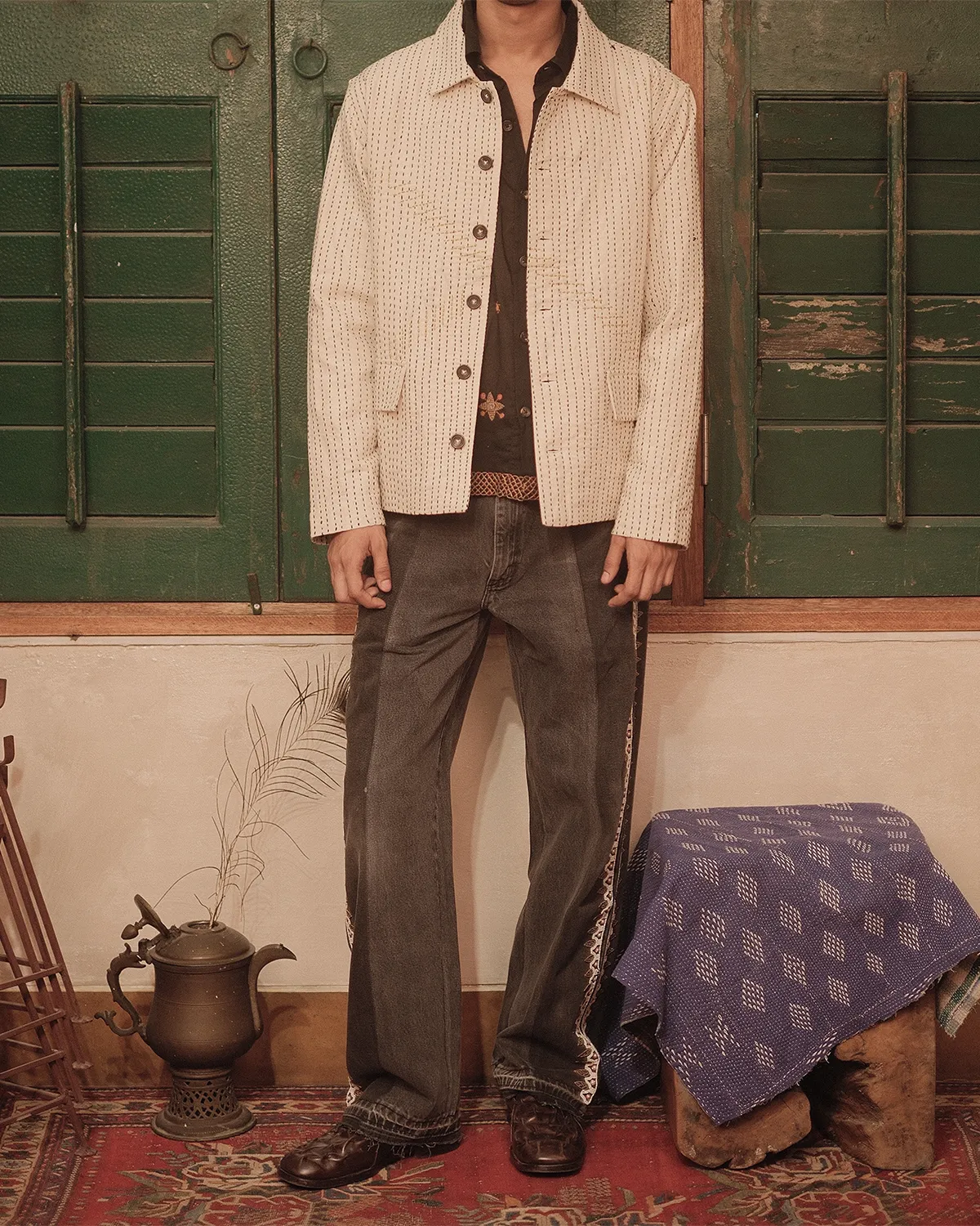 KANTHA CROPPED JACKET sold by Kartik Research product image thumbnail 2