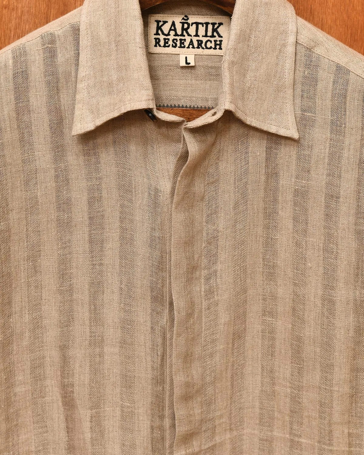 LINEN STRIPE SHIRT sold by Kartik Research product image thumbnail 3