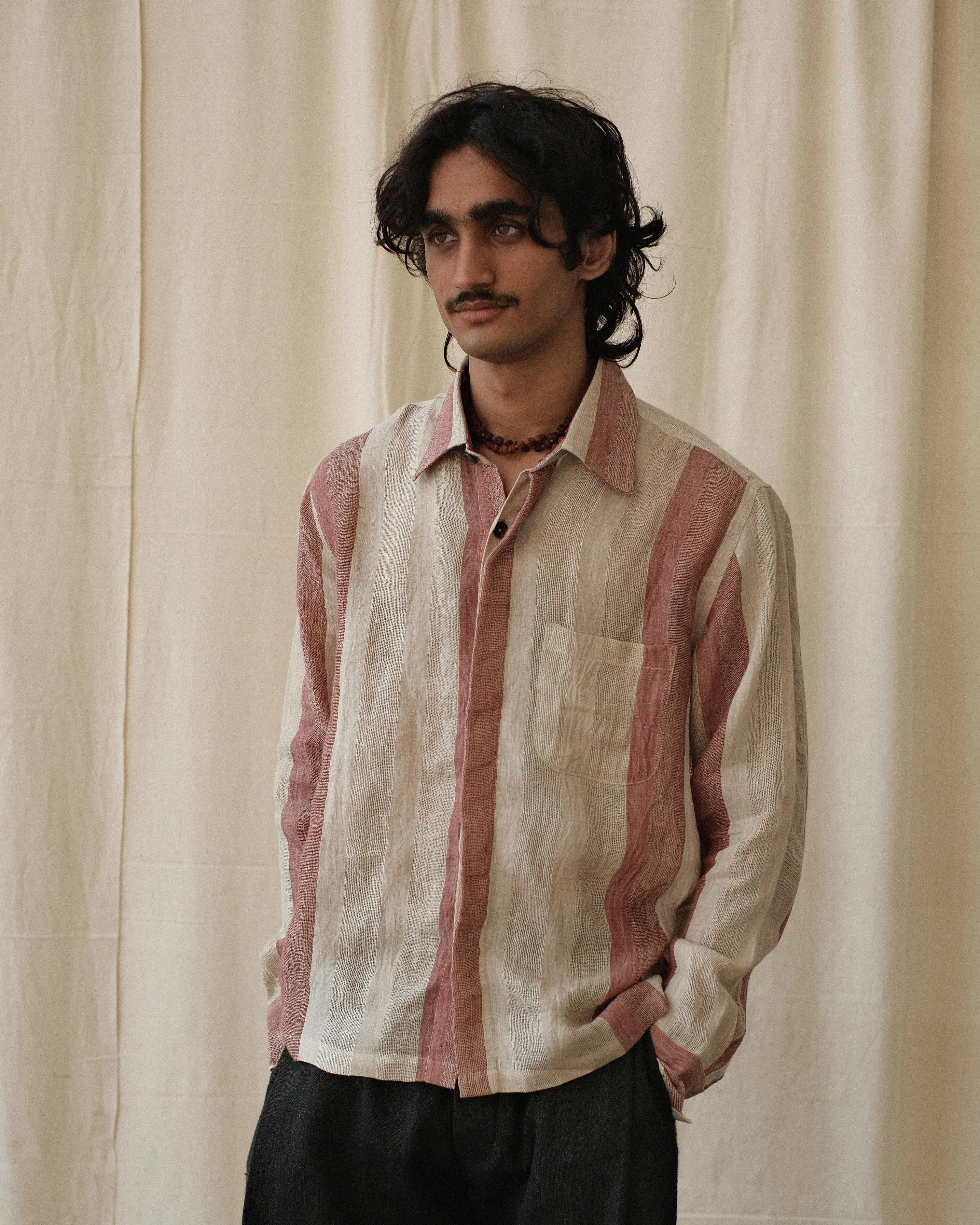 LINEN STRIPE SHIRT sold by Kartik Research product image thumbnail 2