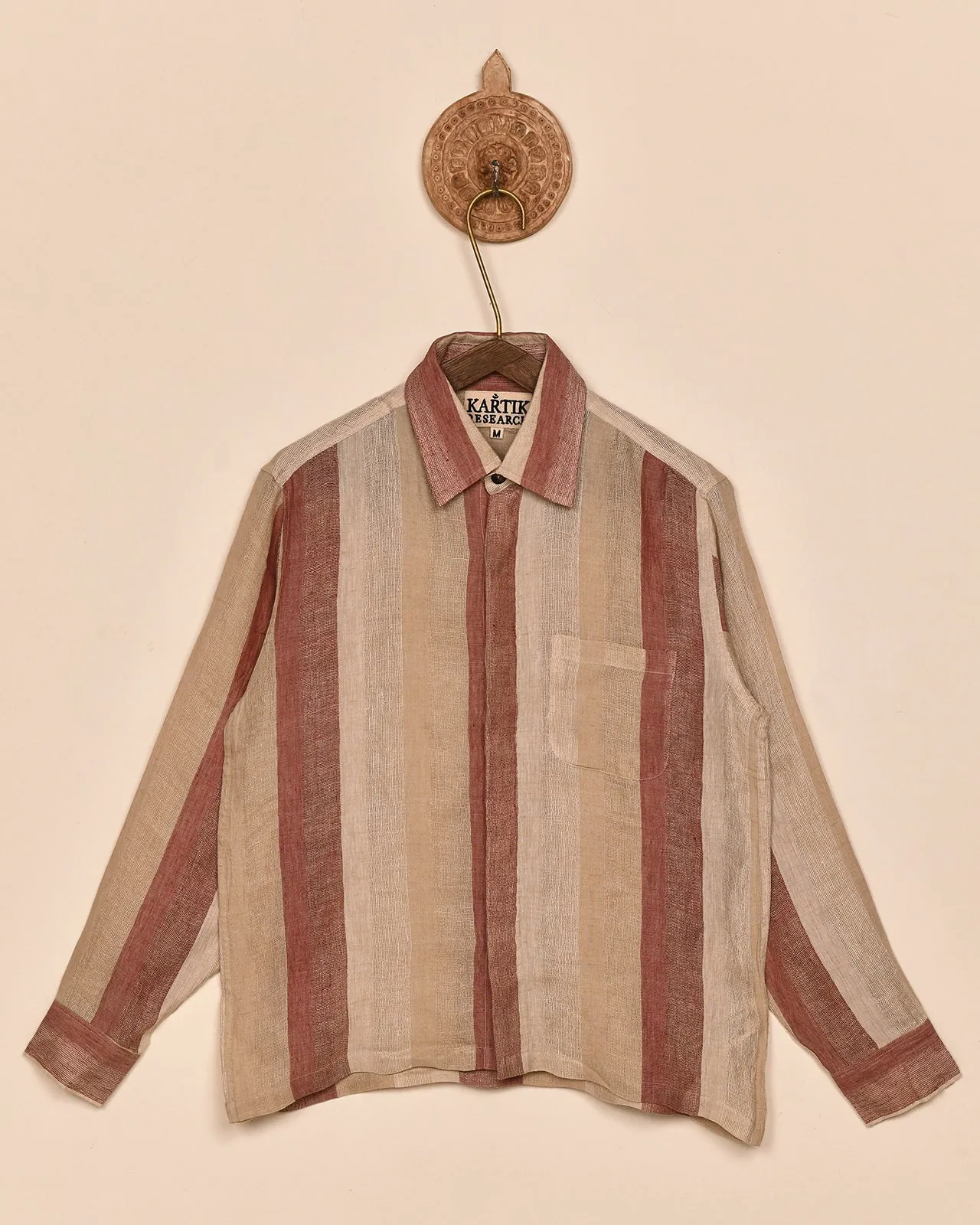 LINEN STRIPE SHIRT sold by Kartik Research product image thumbnail 3