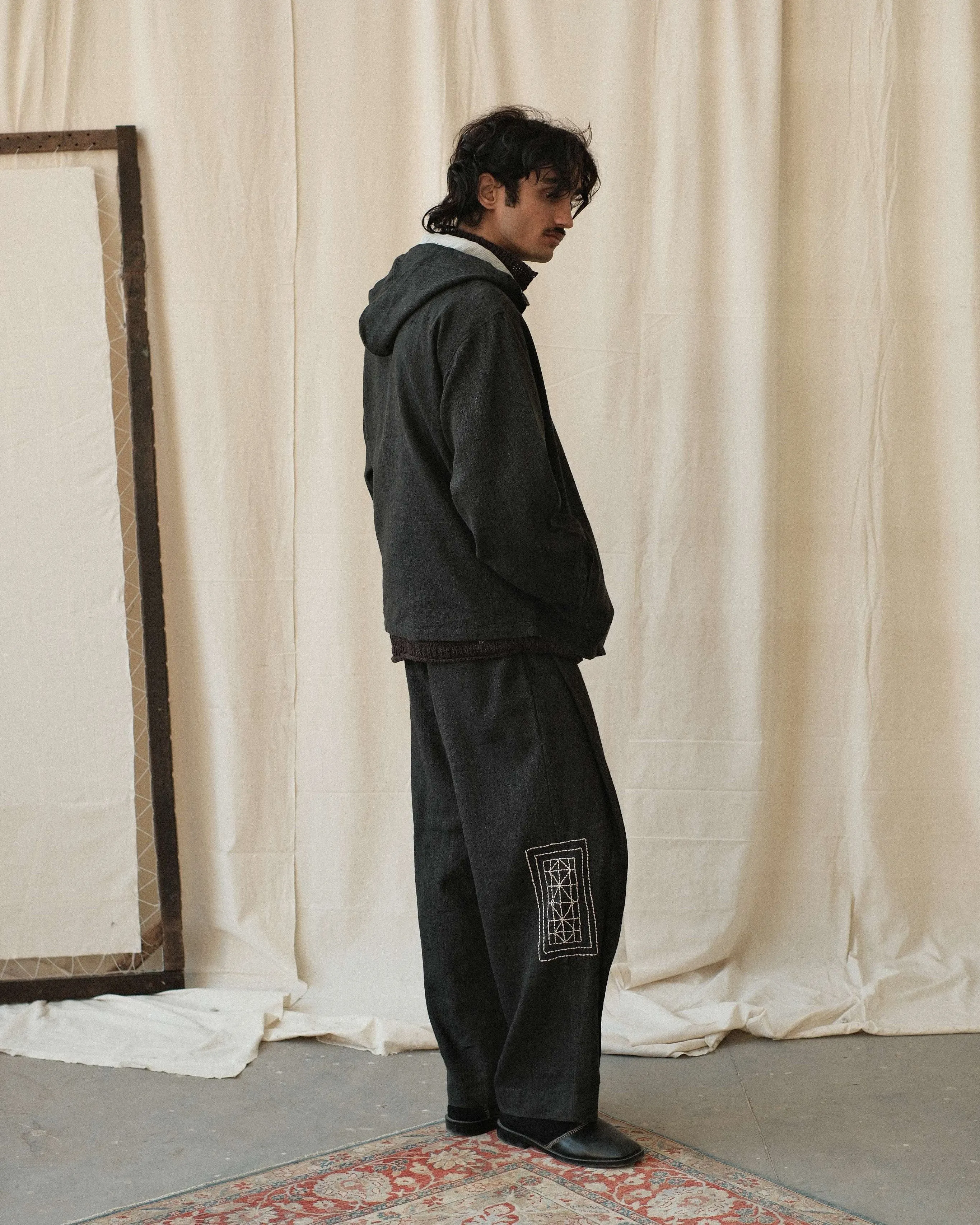 KANTHA ZIP HOODIE sold by Kartik Research product image thumbnail 2