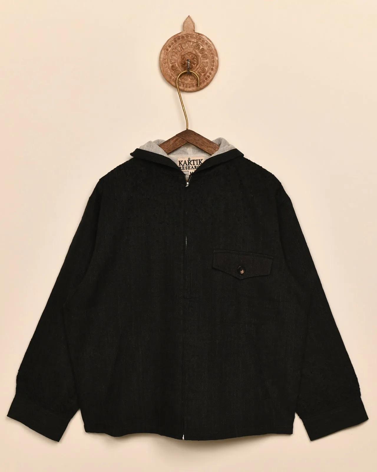 KANTHA ZIP HOODIE sold by Kartik Research product image thumbnail 3
