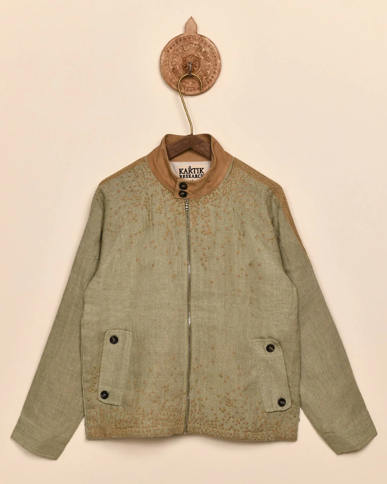 KANTHA HARRINGTON JACKET sold by Kartik Research product image thumbnail 3