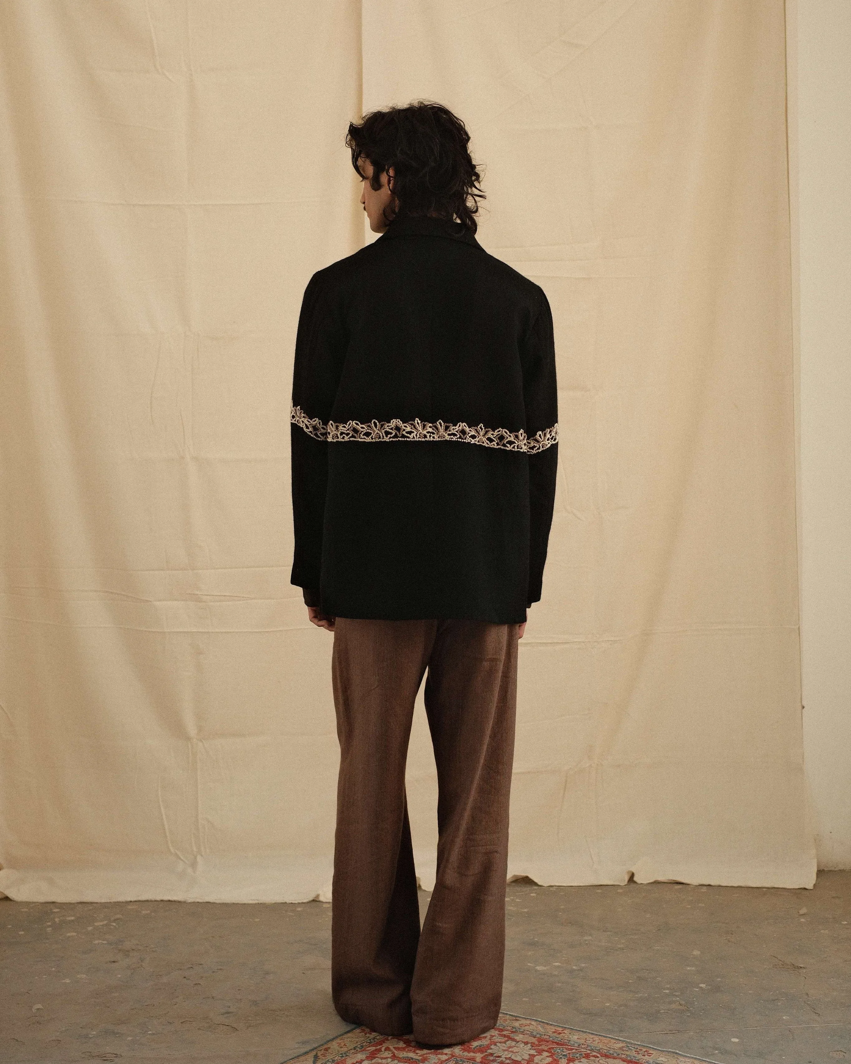 EMBROIDERED KNOT BLAZER sold by Kartik Research product image thumbnail 2