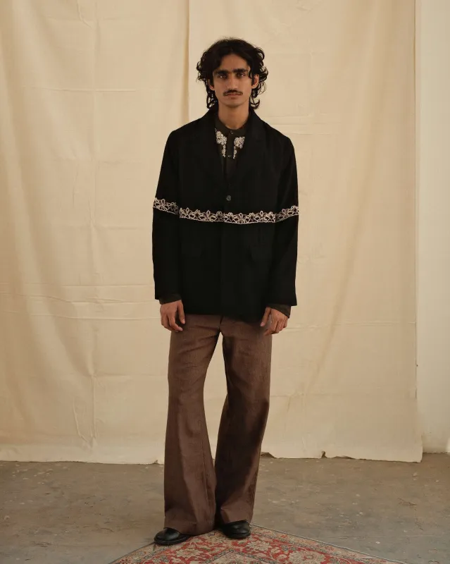 EMBROIDERED KNOT BLAZER made by Kartik Research