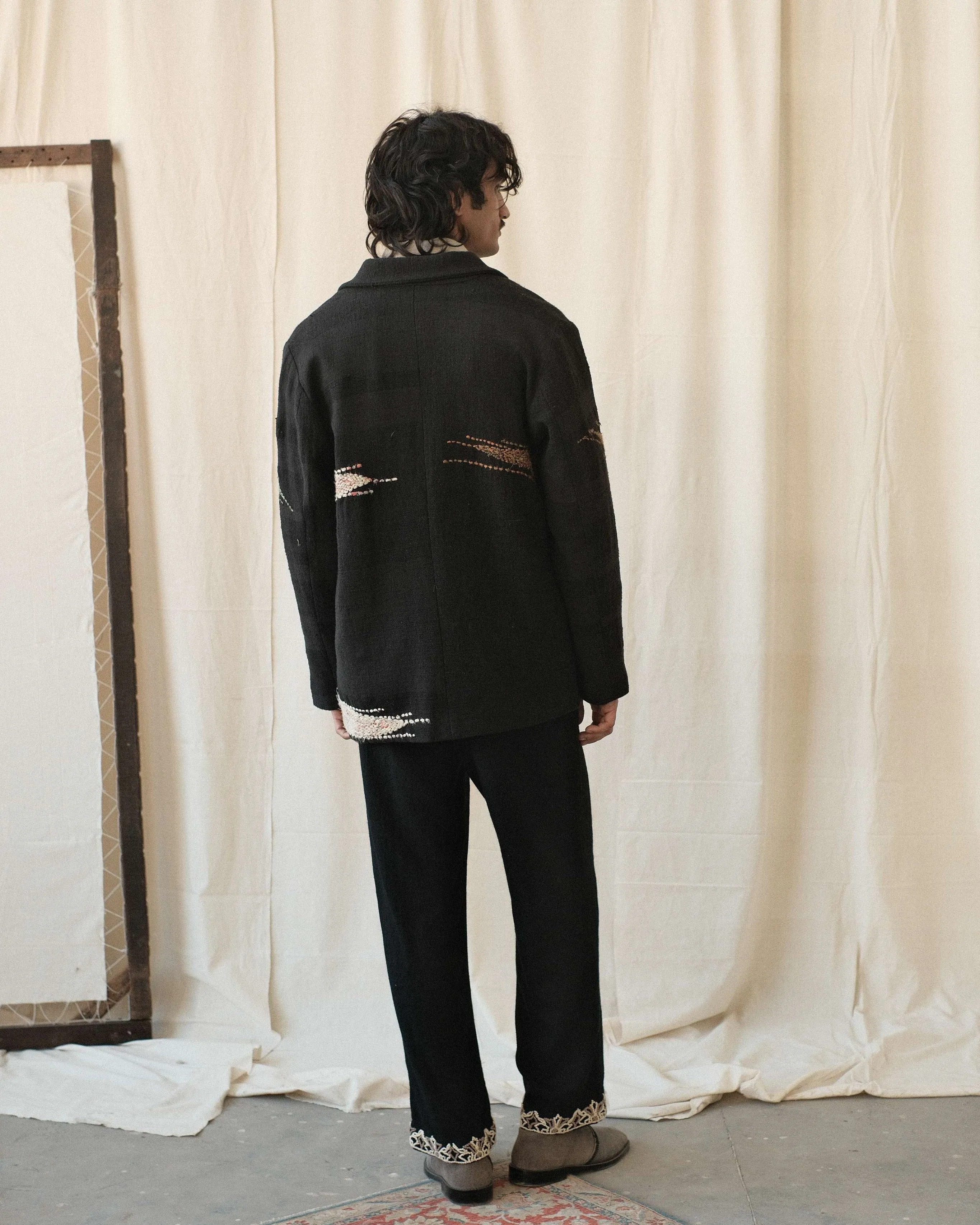 SILK SCARF KANTHA BLAZER sold by Kartik Research product image thumbnail 3