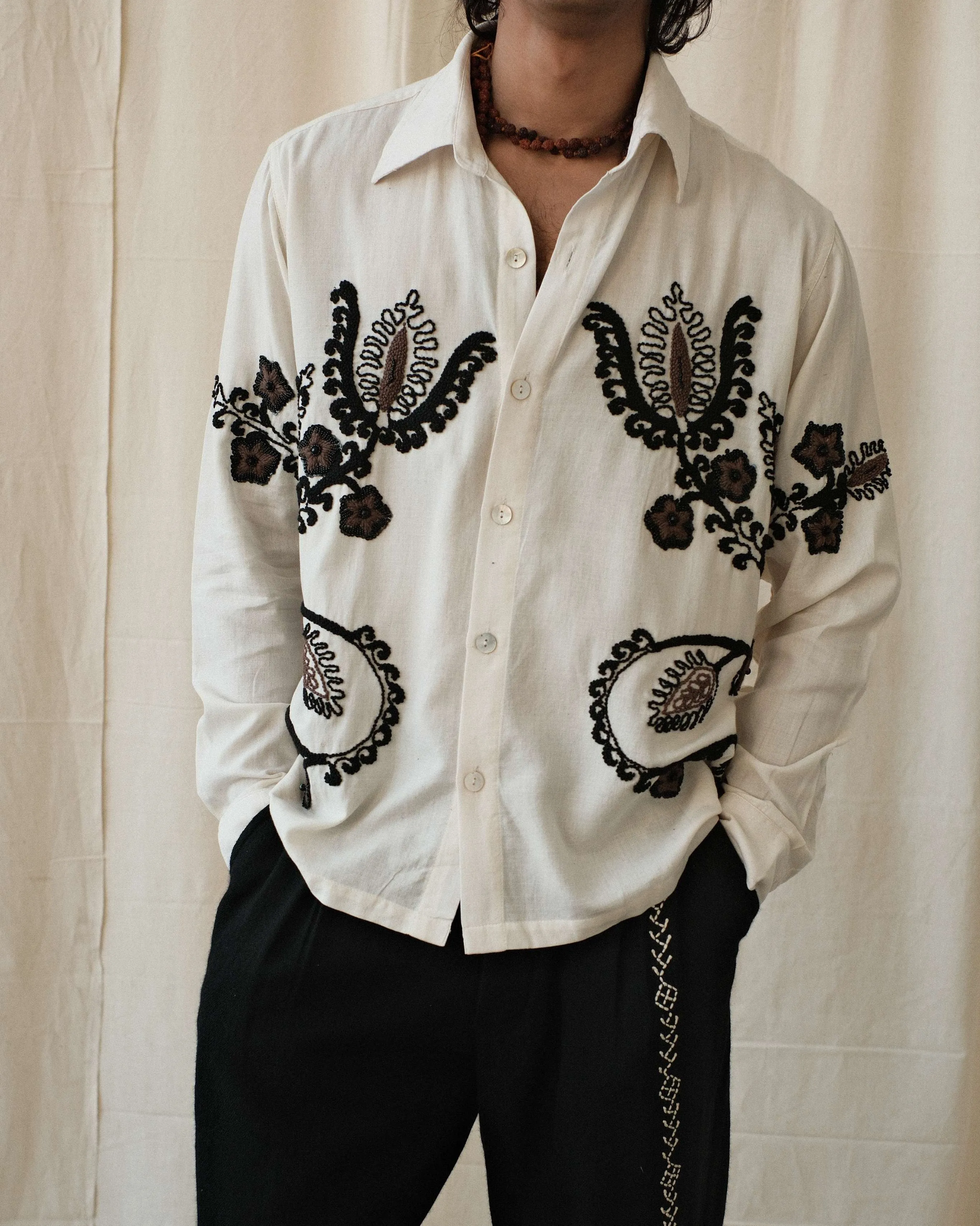 EMBROIDERED KNOT SHIRT sold by Kartik Research product image thumbnail 2
