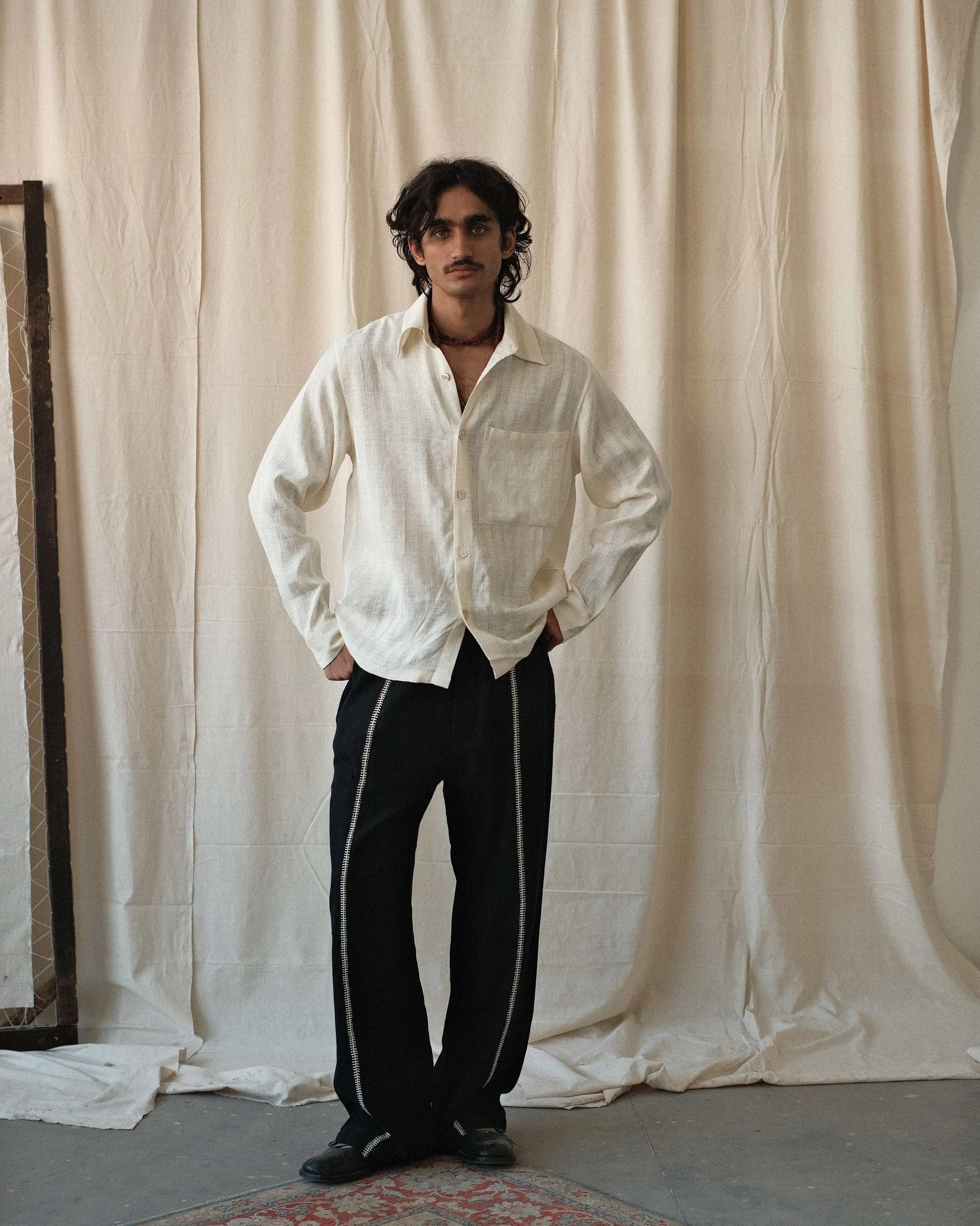 SILK STRIPE SHIRT sold by Kartik Research