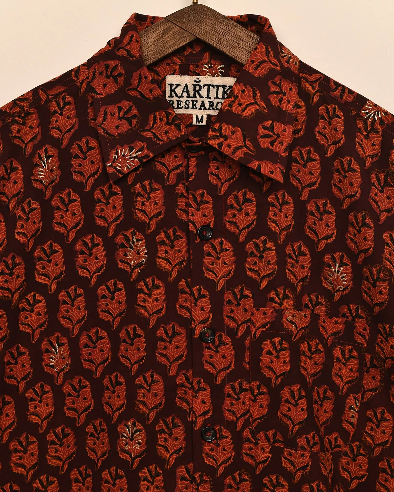 BLOCK PRINT SHIRT sold by Kartik Research product image thumbnail 4