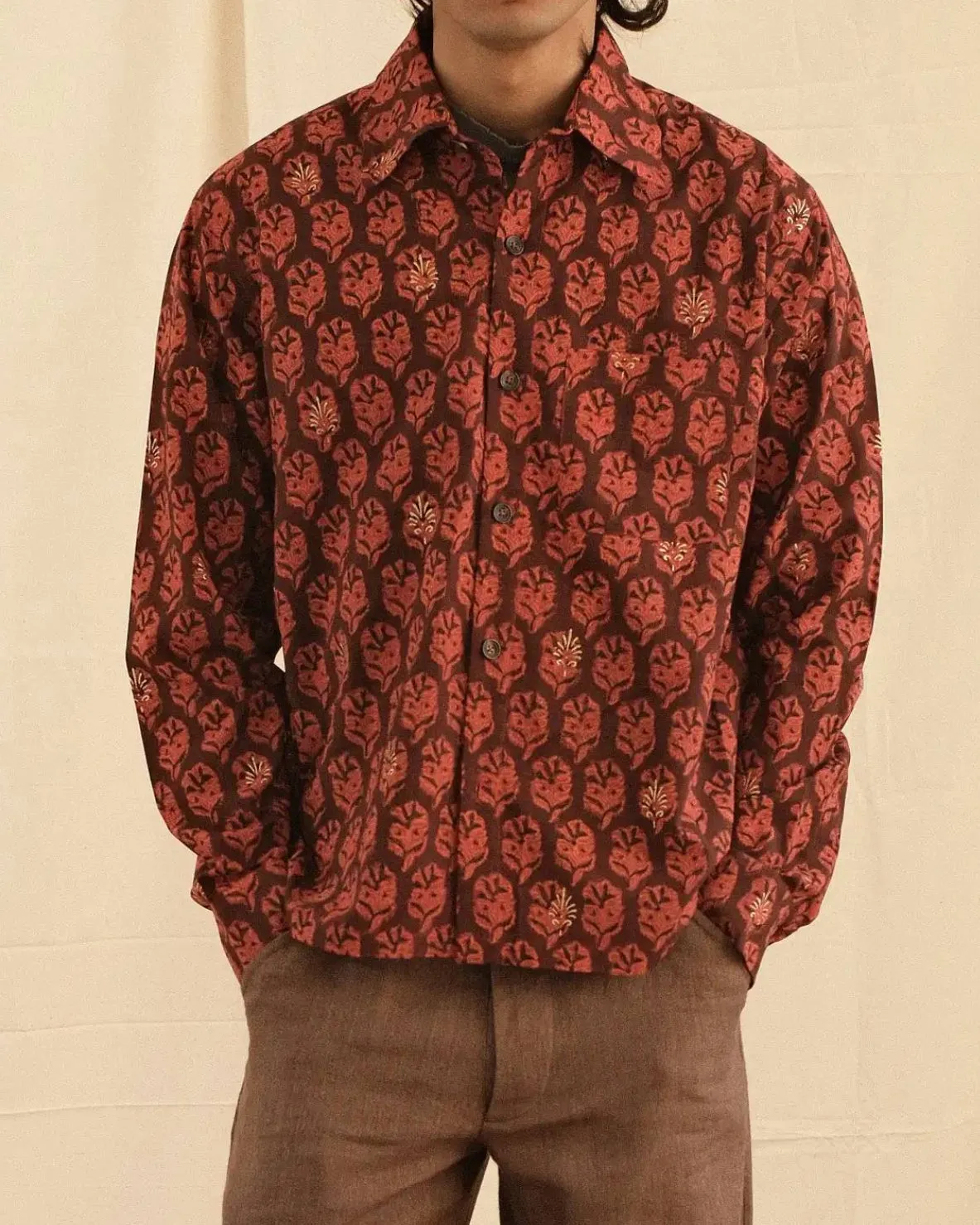 BLOCK PRINT SHIRT sold by Kartik Research product image thumbnail 2