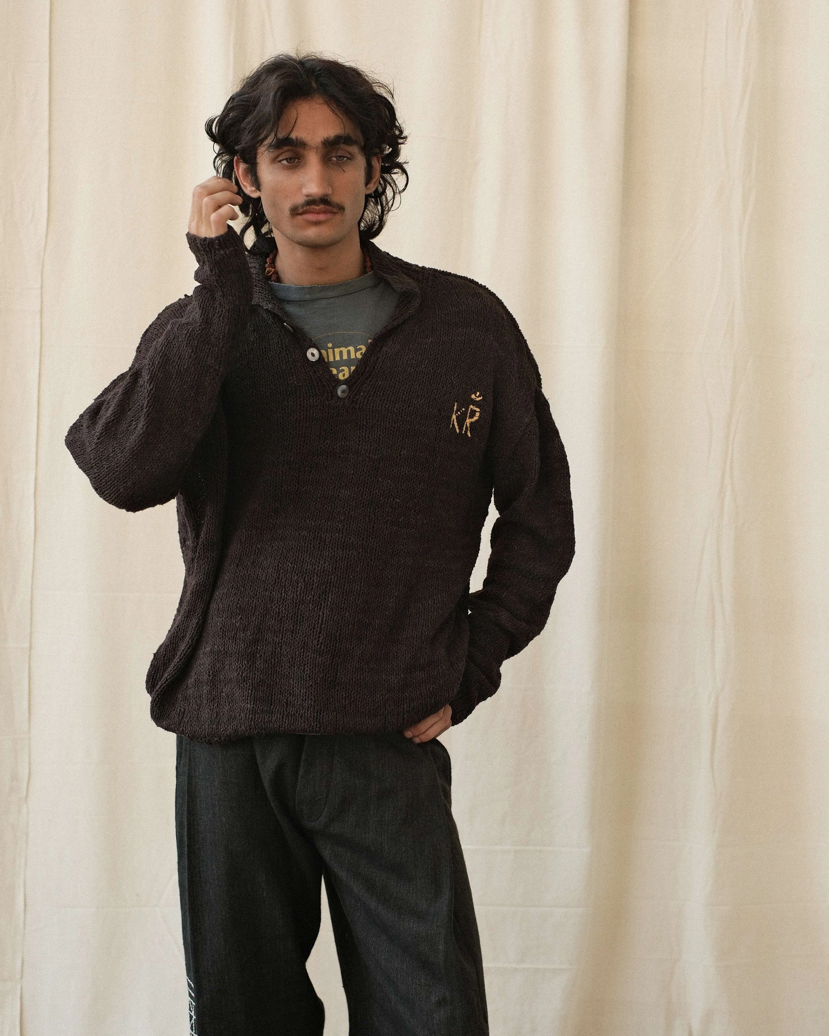 ERI SILK KNIT POLO sold by Kartik Research product image thumbnail 2