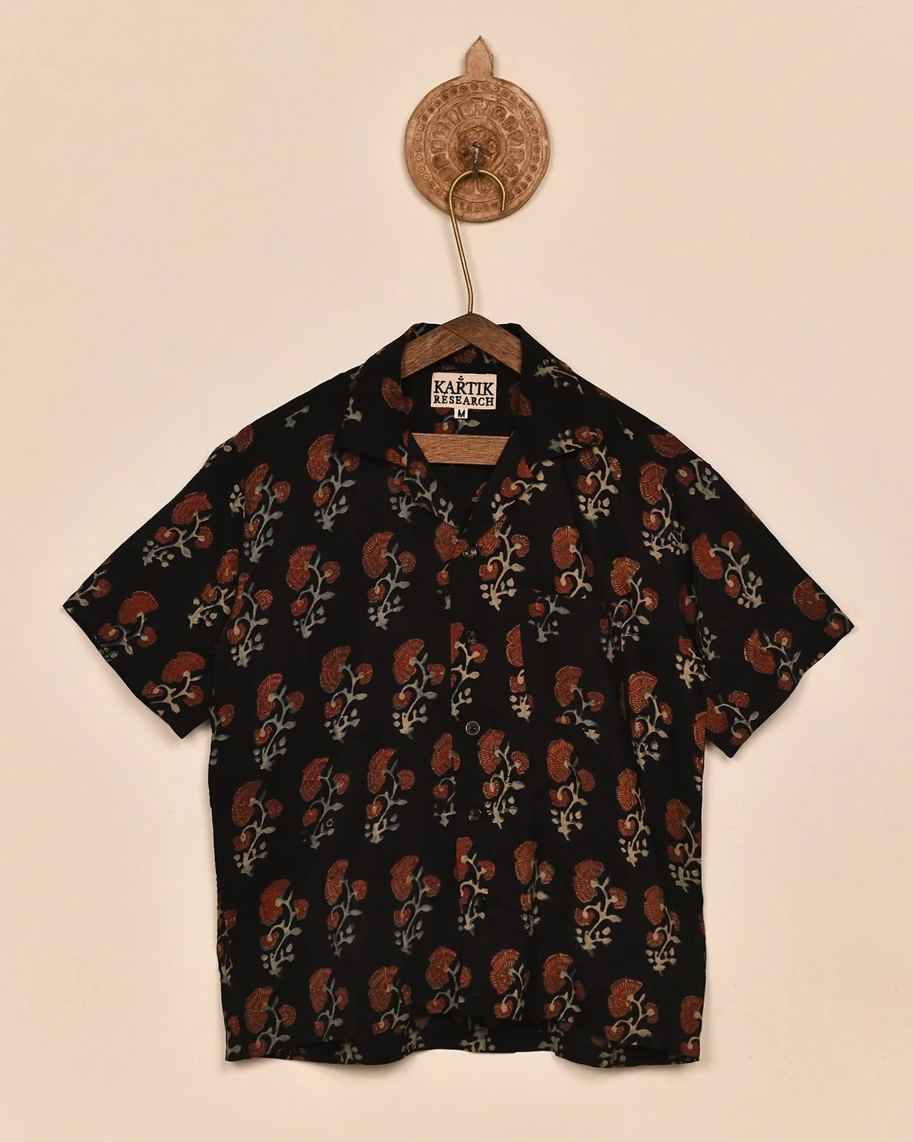 BLOCK PRINT SILK SHIRT sold by Kartik Research product image thumbnail 4