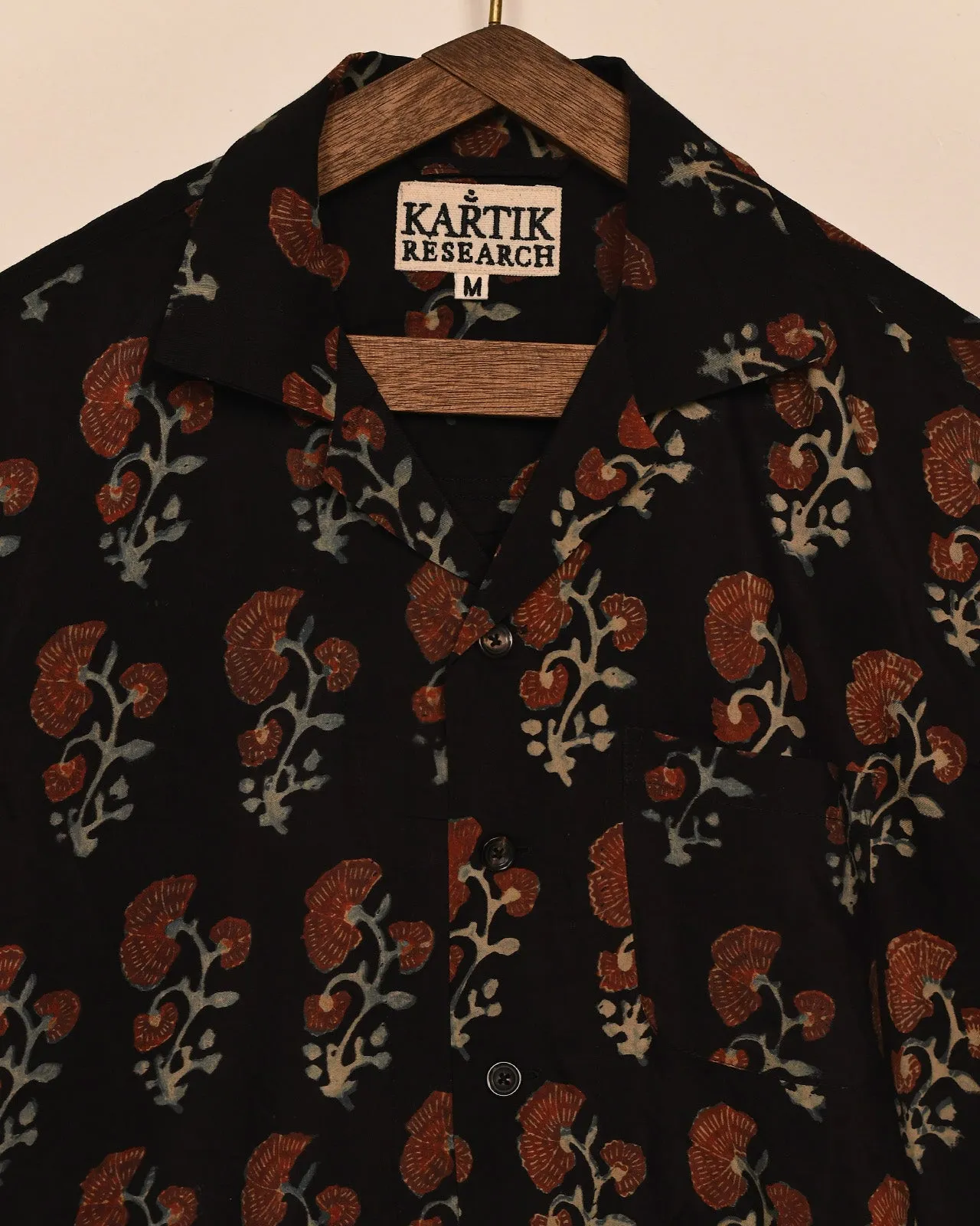BLOCK PRINT SILK SHIRT sold by Kartik Research product image thumbnail 5