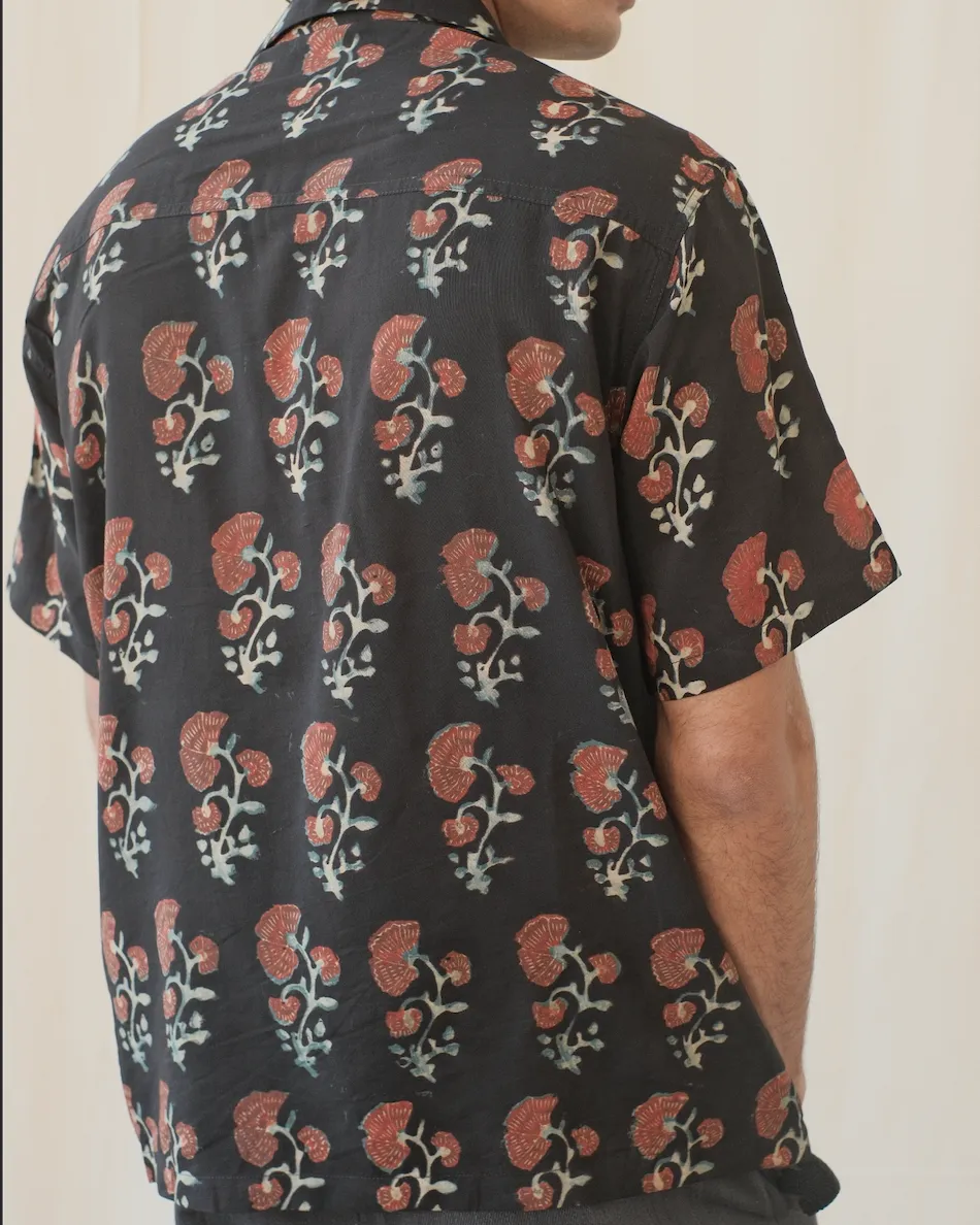 BLOCK PRINT SILK SHIRT sold by Kartik Research product image thumbnail 2